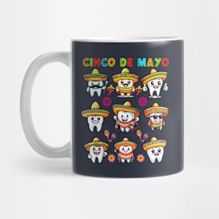 Cinco De Mayo Dental Tooth Sombrero Mexican Fiesta Hygienist Mug